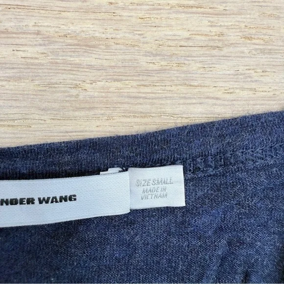 Alexander Wang Navy Blue V-Neck Top